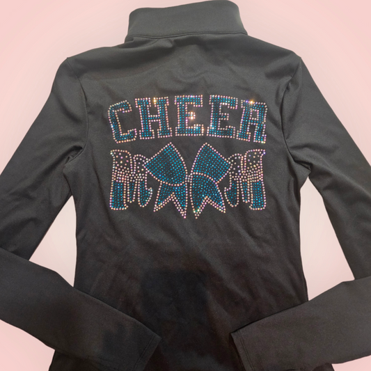 Rhinestone Cheer Mom Athletic Jacket