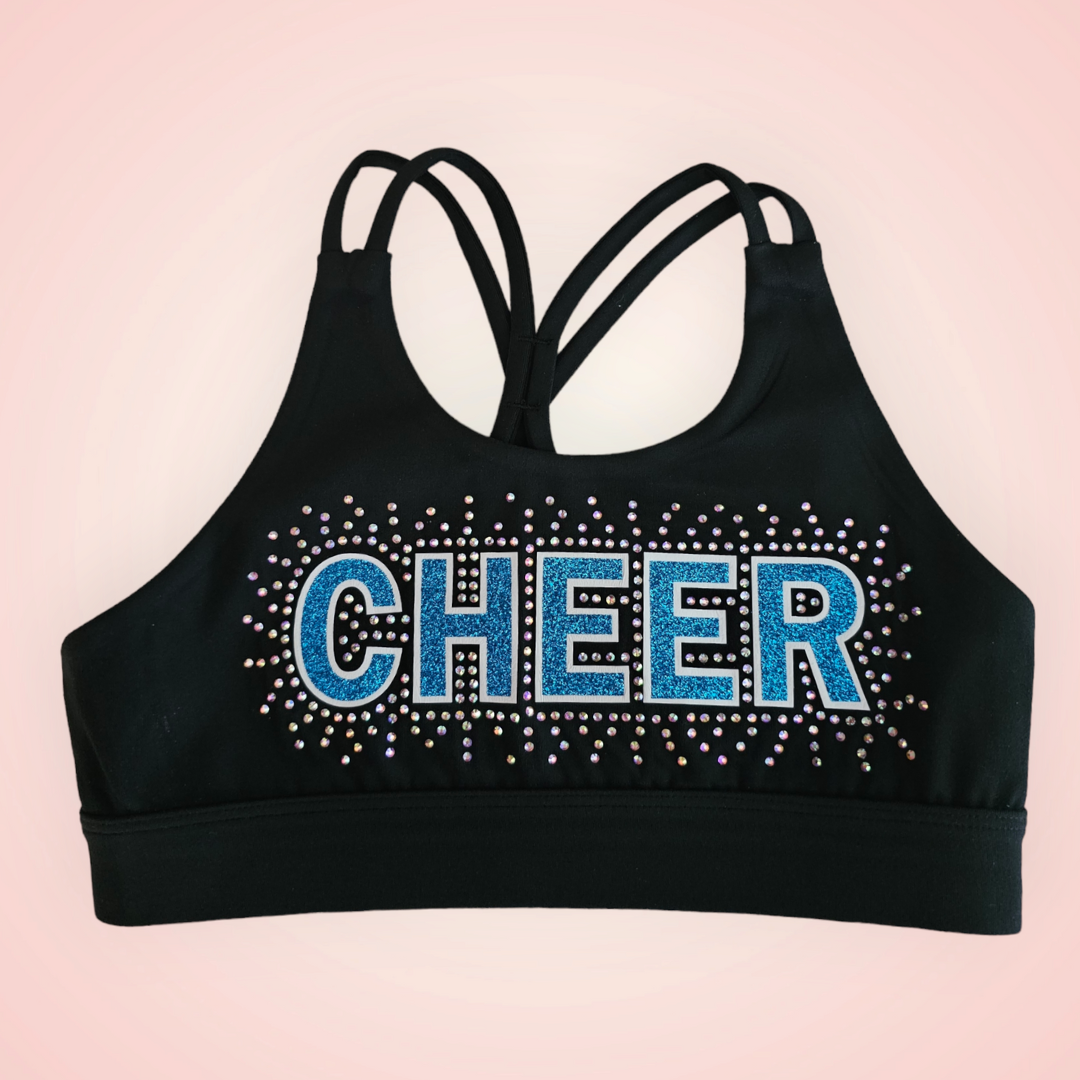 Bedazzled sports bra sales